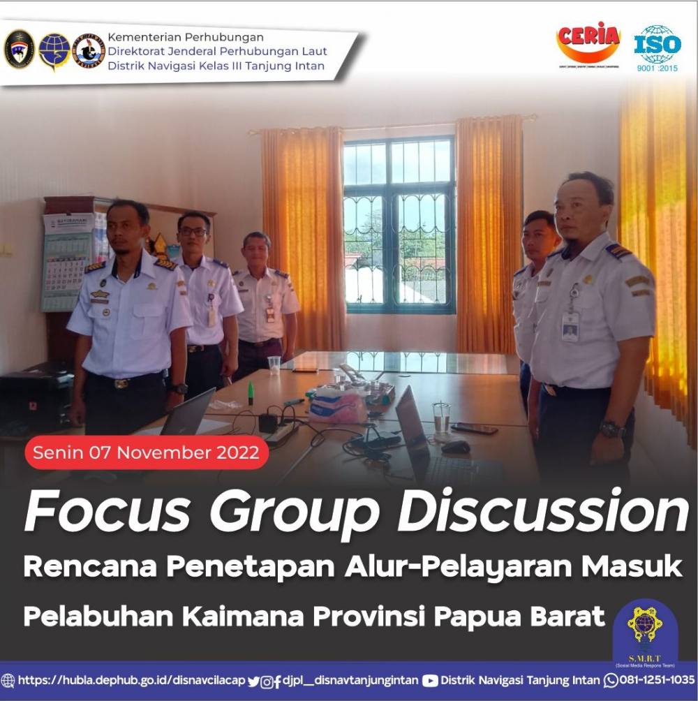 FGD Rencana Penetapan Alur-Pelayaran Masuk Pelabuhan Kaimana Provinsi Papua Barat