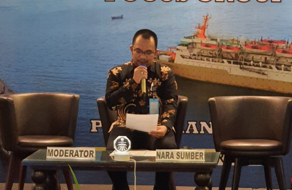 KEMENHUB OPTIMALISASIKAN PROGRAM TOL LAUT DENGAN MENGGELAR FGD ALUR PELAYARAN MASUK PELABUHAN KAIMANA