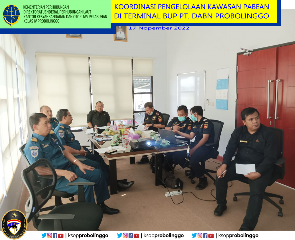 Kawasan Kepabeanan Pelabuhan Umum PT. DABN dievaluasi oleh Kantor Bea dan Cukai Probolinggo