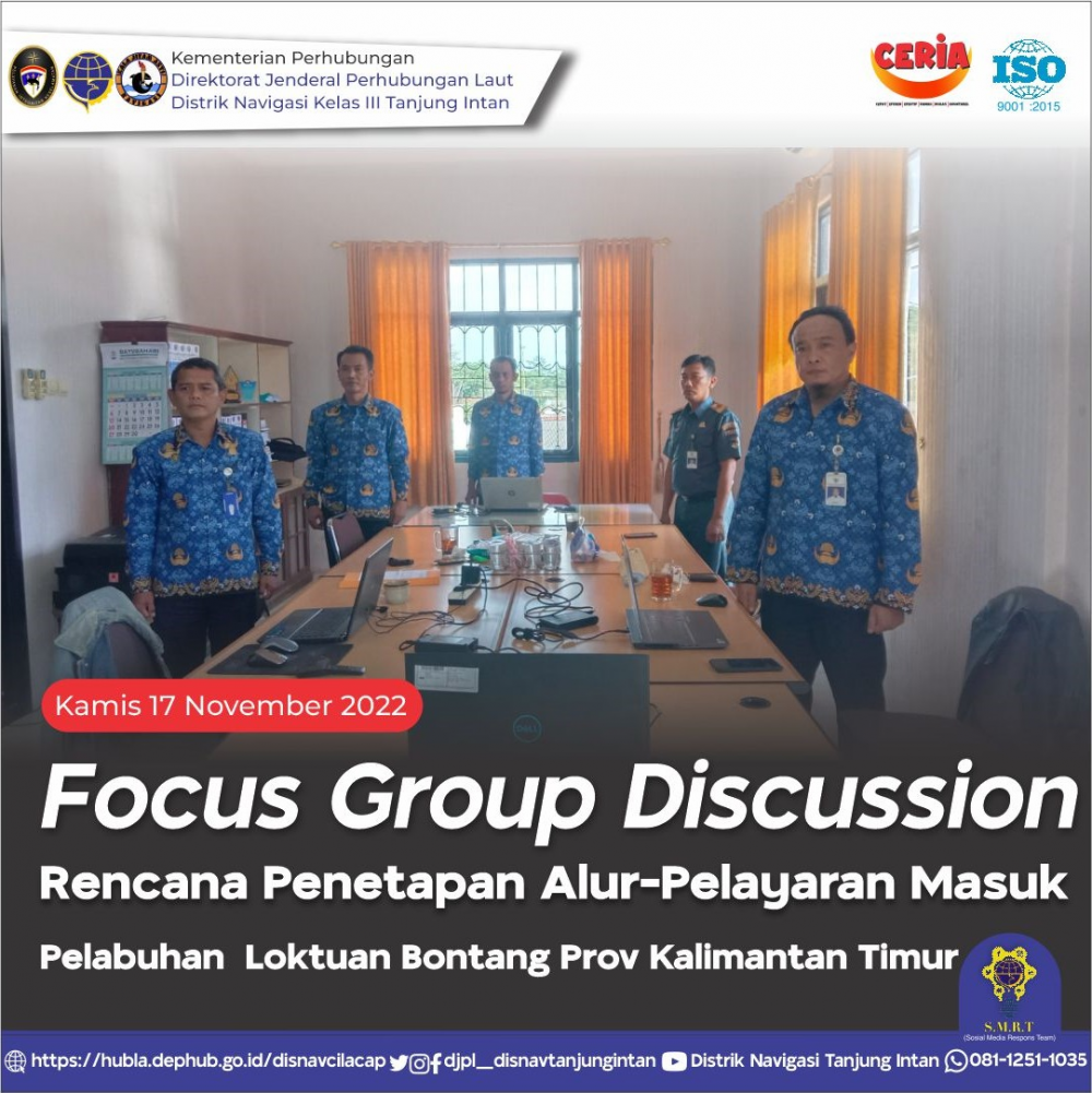 FGD Rencana Penetapan Alur-Pelayaran Masuk Pelabuhan Loktuan Bontang Provinsi Kalimantan Timur