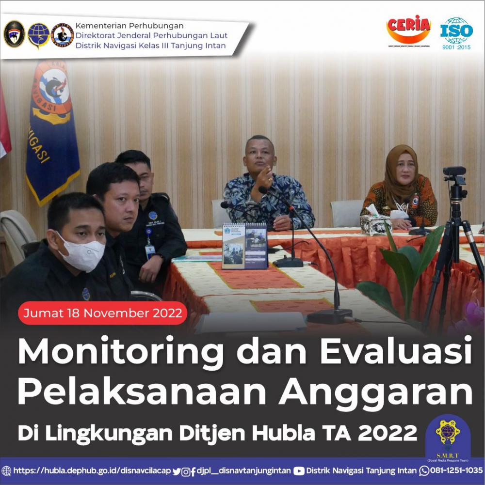 Monitoring dan Evaluasi Pelaksanaan Anggaran Di Lingkungan Ditjen Hubla TA 2022