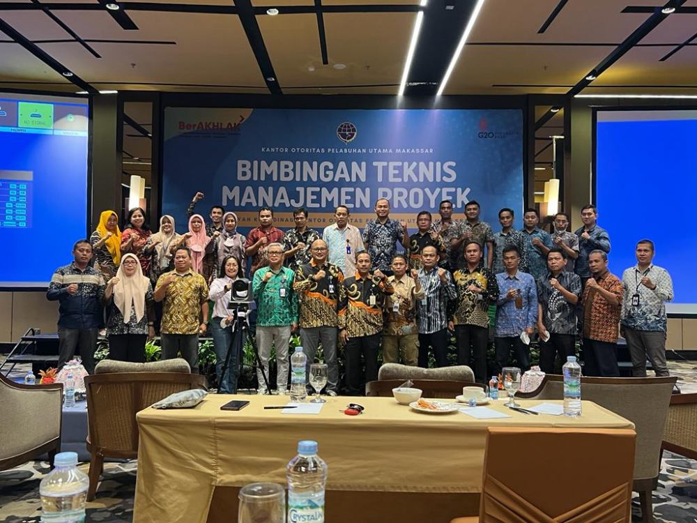 Kantor otoritas pelabuhan Utama Makassar mengadakan Bimtek Manajemen Proyek
