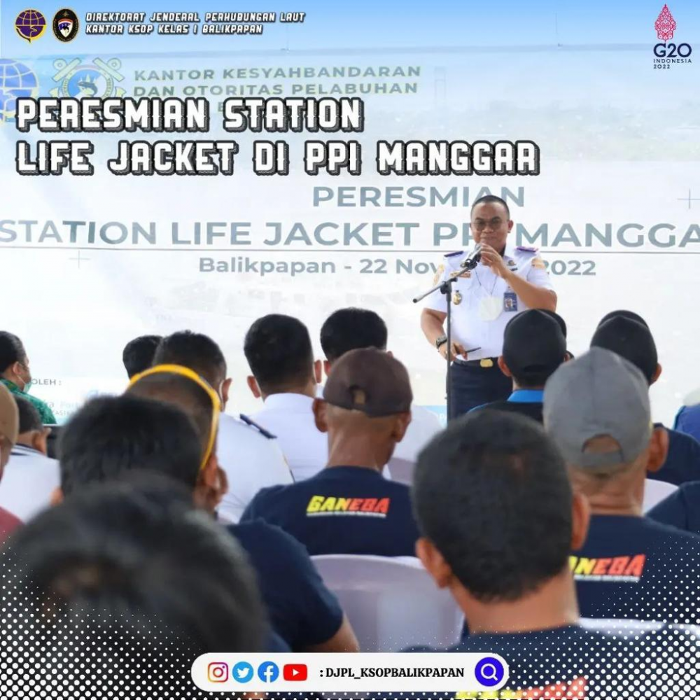 PERESMIAN STATION LIFE JACKET DI PPI MANGGAR