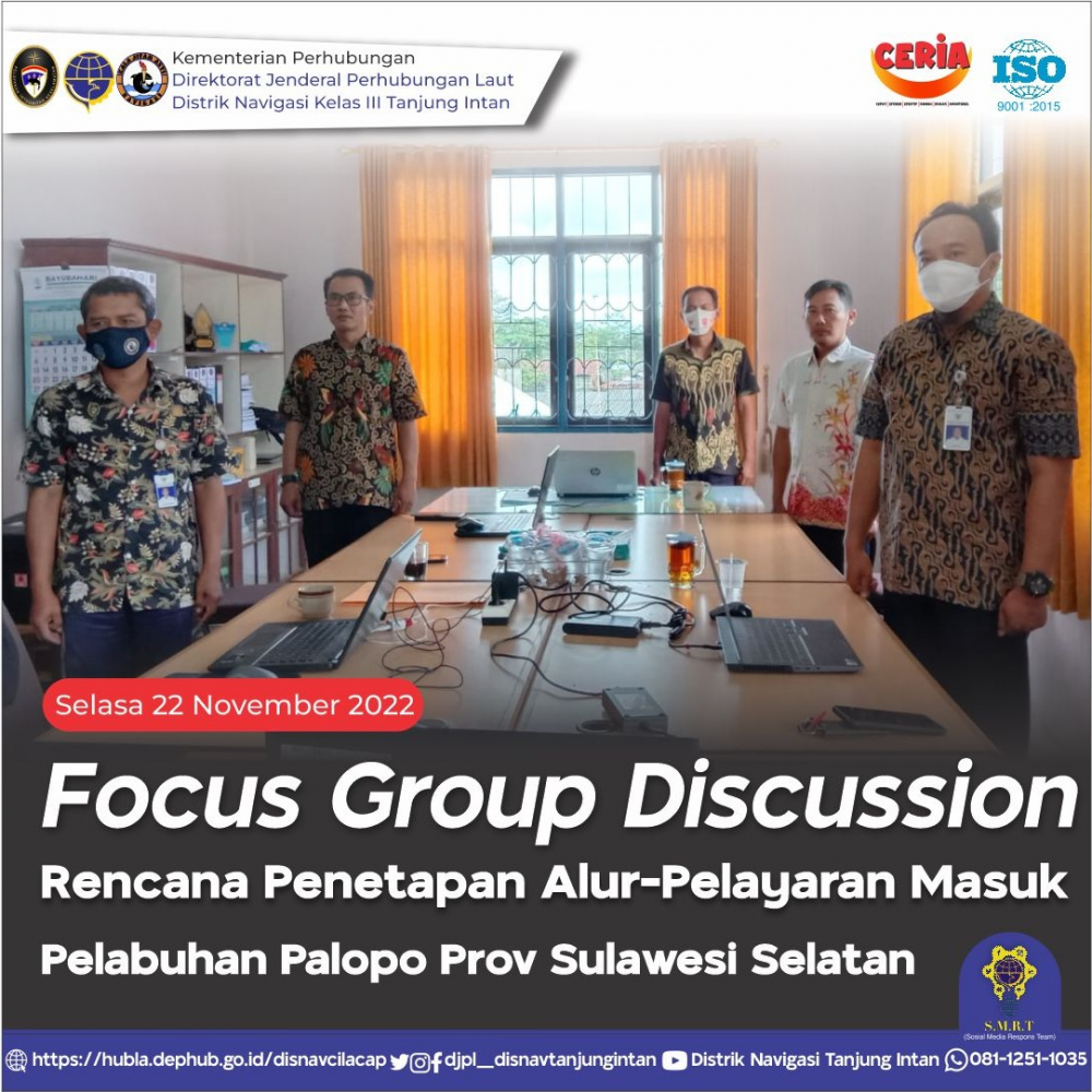 FGD Rencana Penetapan Alur-Pelayaran Masuk Pelabuhan Palopo Provinsi Sulawesi Selatan