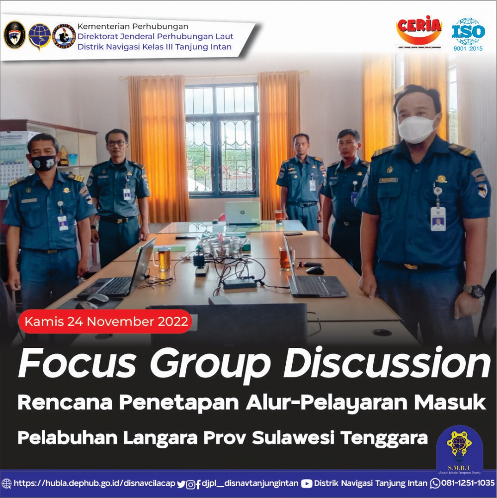 FGD Rencana Penetapan Alur-Pelayaran Masuk Pelabuhan Langara Provinsi Sulawesi Tenggara