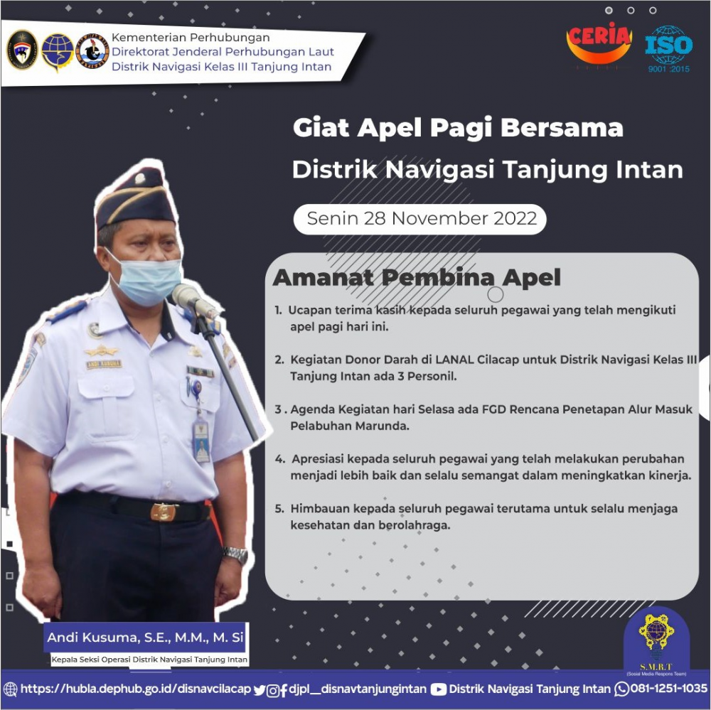 Apel Pagi Distrik Tanjung Intan