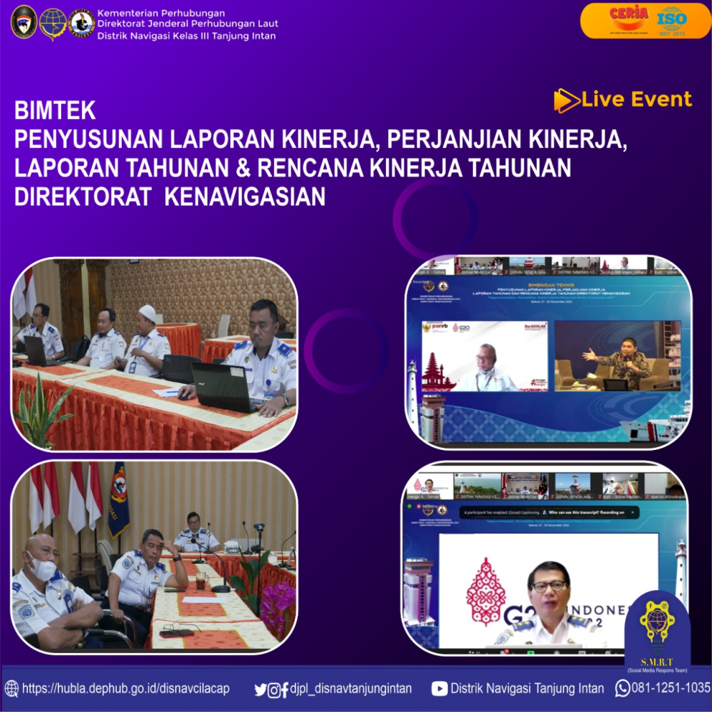 Bimtek Penyusunan Laporan Kinerja, Perjanjian Kinerja, Laporan Tahunan dan Rencana Kinerja Tahunan Direktorat Kenavigasian