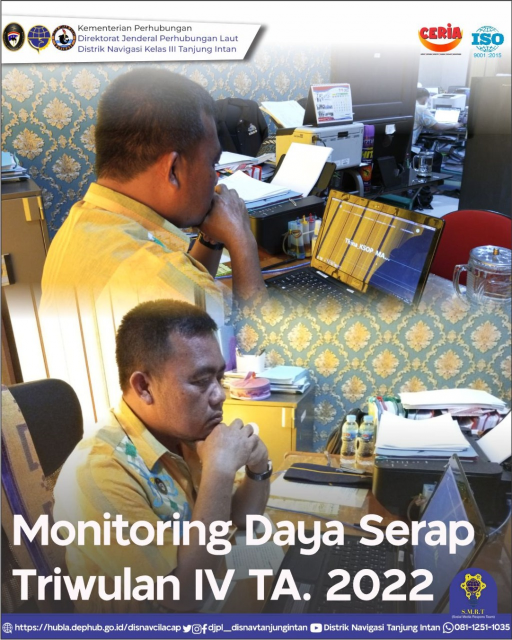 KEGIATAN VIRTUAL KANTOR DISTRIK NAVIGASI KELAS III TANJUNG INTAN, SELASA 6 DESEMBER 2022