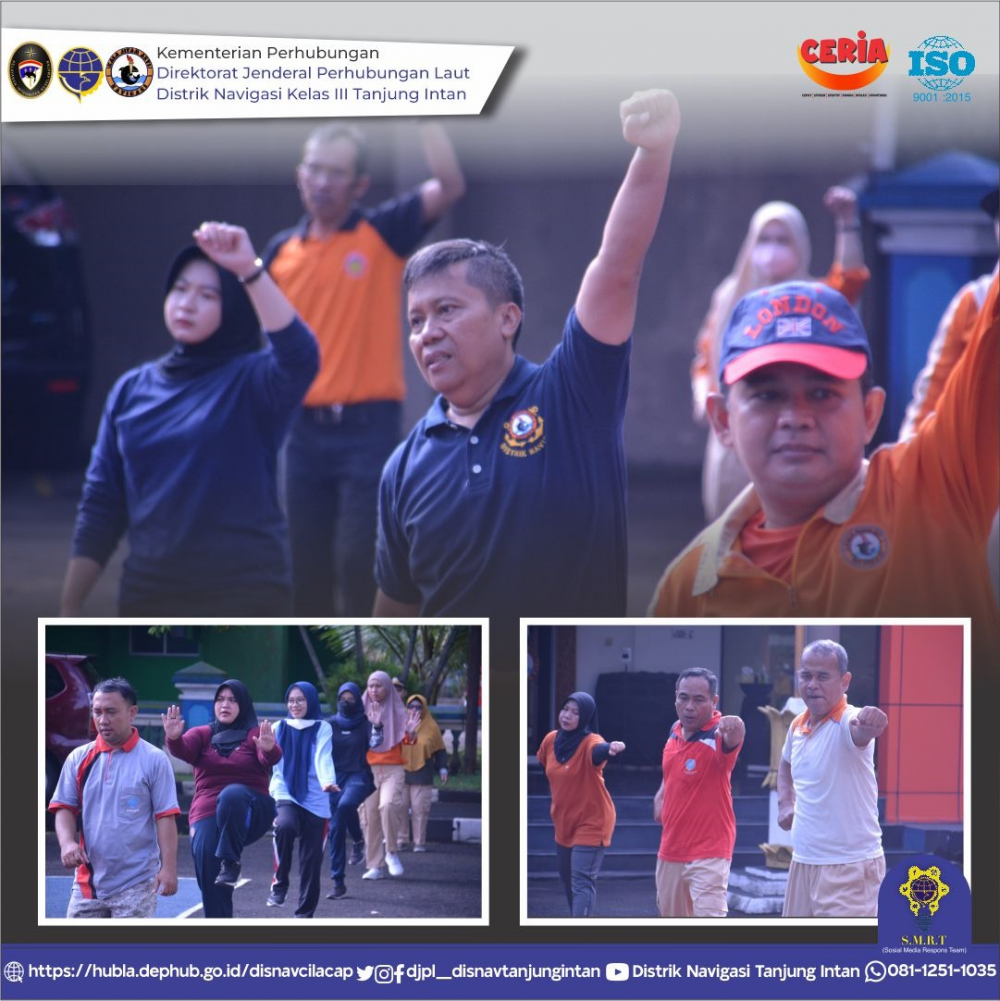 Senam Pagi Distrik Navigasi Tanjung Intan