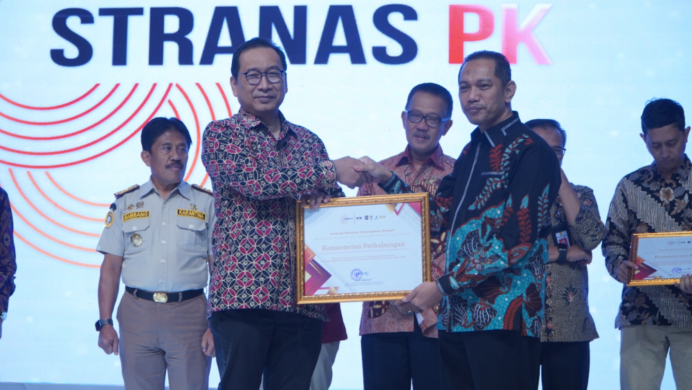 Kemenhub Raih Apresiasi Dari KPK Atas Komitmen dan Kontribusi Dalam Aksi Pemangkasan Birokrasi dan Peningkatan Layanan di Kawasan Pelabuhan Tahun 2021-202