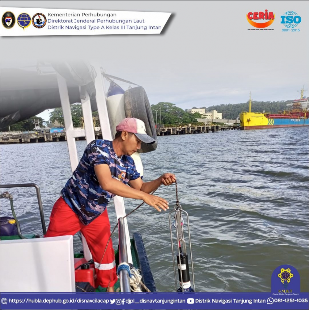 SURVEY BATIMETRI SEKALIGUS PENGECEKAN POSISI EKSISTING SBNP ALUR PELAYARAN MENUJU PELABUHAN TANJUNG INTAN