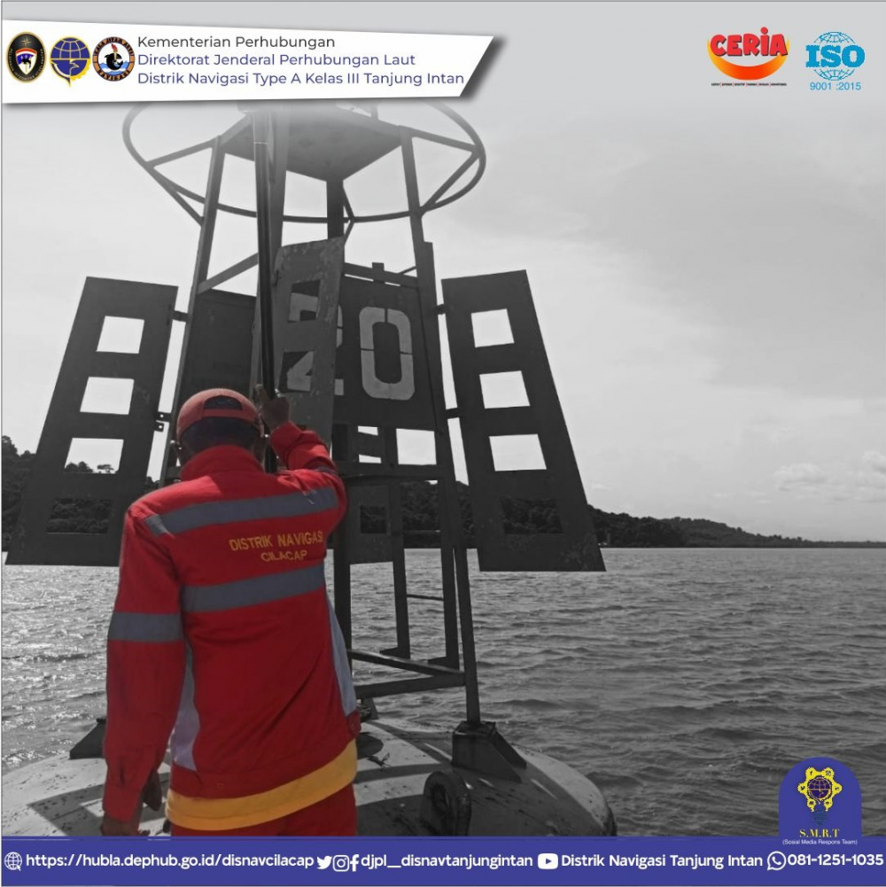 SURVEY BATIMETRI SEKALIGUS PENGECEKAN POSISI EKSISTING SBNP ALUR PELAYARAN MENUJU PELABUHAN TANJUNG INTAN