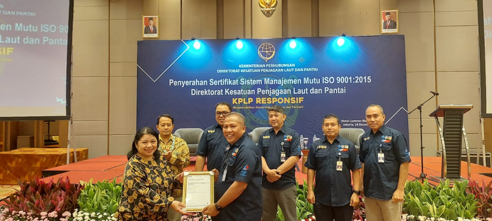 CAPAIAN AKHIR TAHUN DIREKTORAT KPLP BERHASIL RAIH SERTIFIKAT ISO 9001:2015