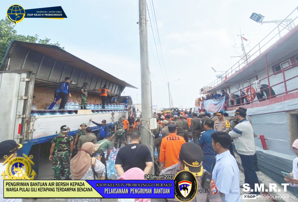 PENGAMANAN PEMBERIAN BANTAUN SUMBANGAN AIR BERSIH KEPADA WARGA P GILI KETAPANG