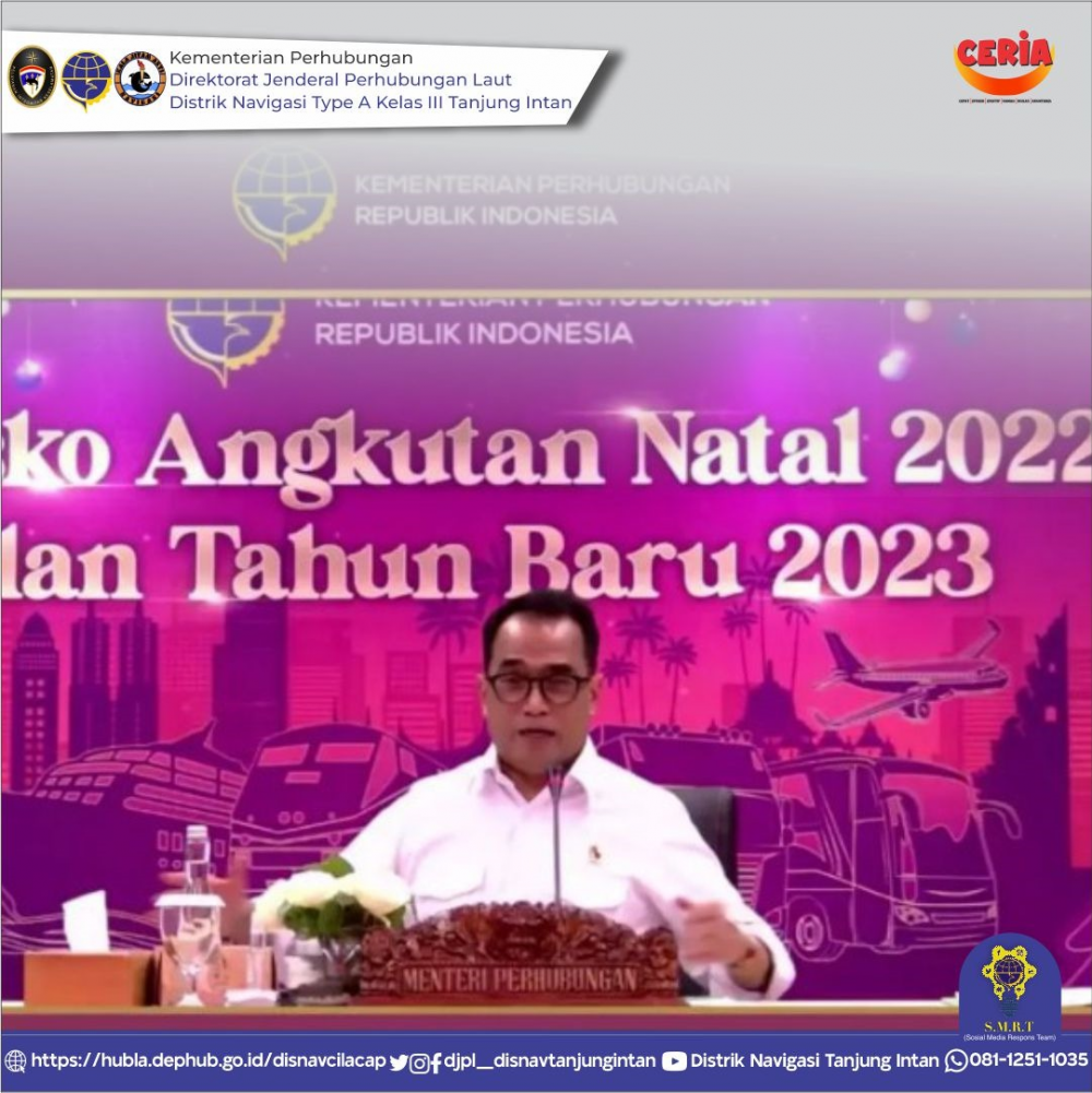 Penutupan Posko Angkutan Natal 2022 dan Tahun Baru 2023