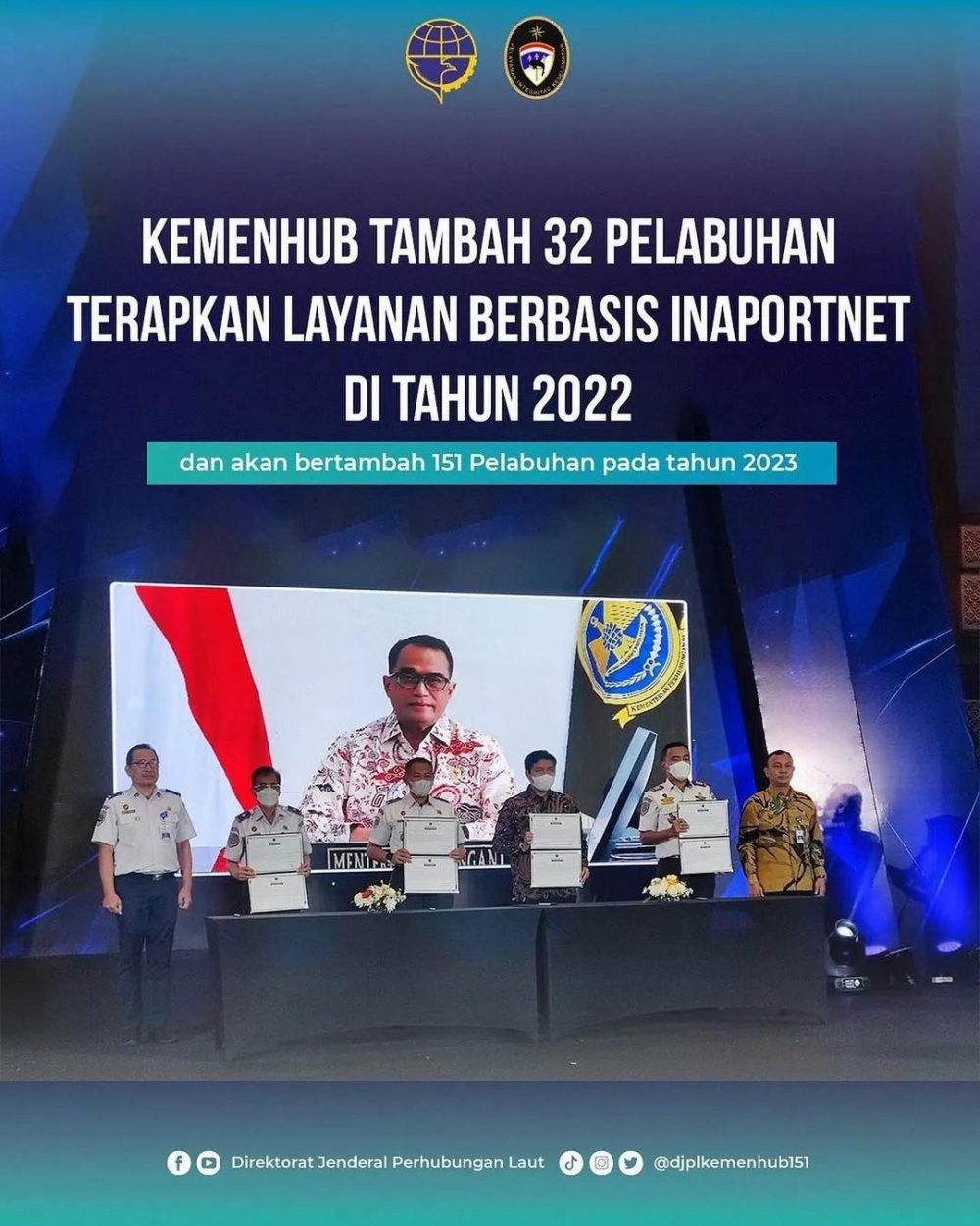 KEMENHUB TAMBAH 32 PELABUHAN TERAPKAN LAYANAN BERBASIS INAPORTNET DI TAHUN 2022