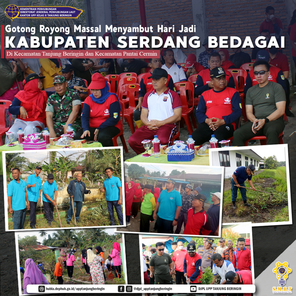 Gotong Royong Massal Menyambut Hari Jadi Kabupaten Serdang Bedagai Ke-19