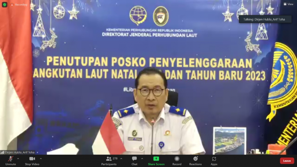 Jumlah Penumpang Naik 46,73%, Angkutan Laut Nataru 2022/2023 Berjalan Lancar