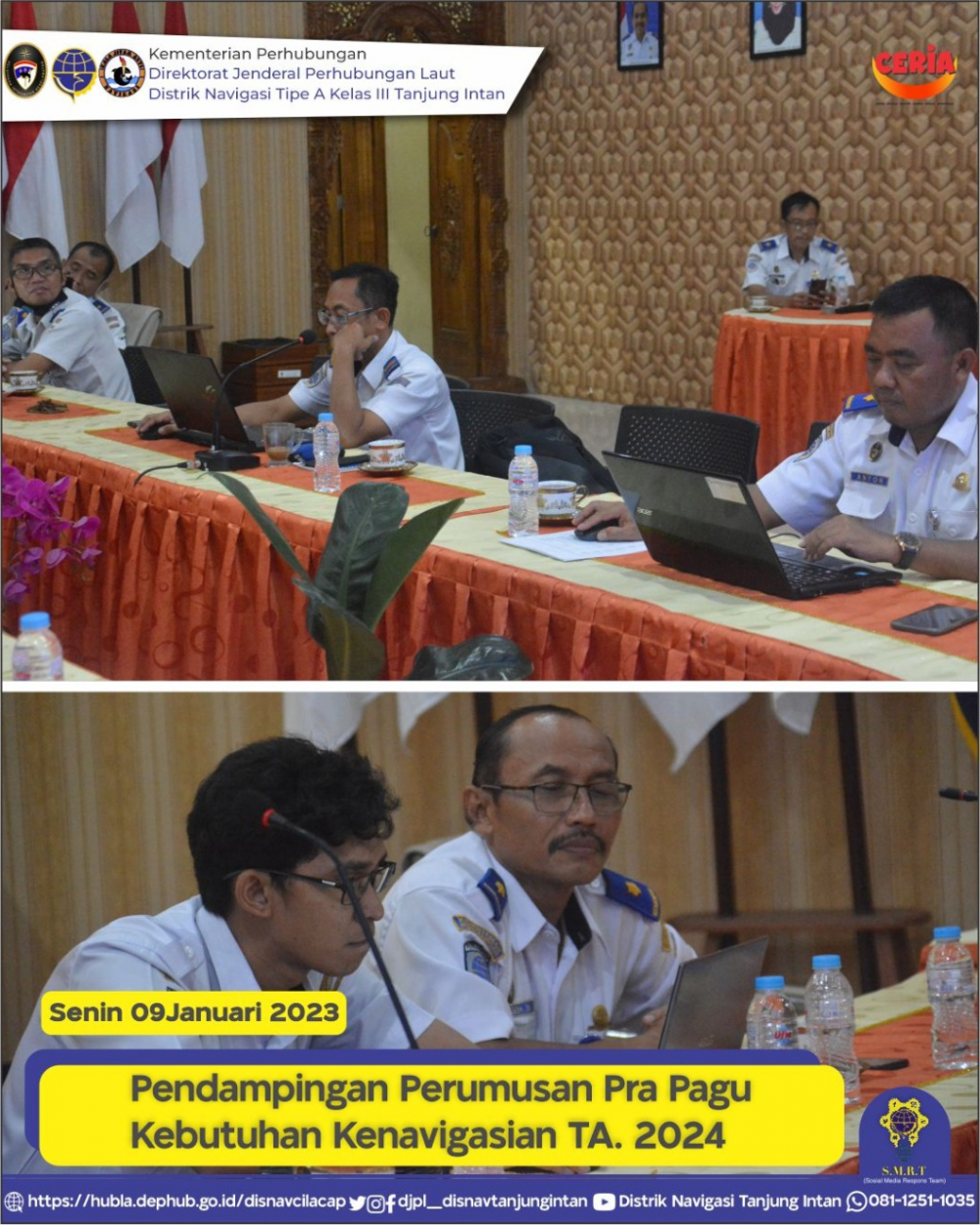 Kegiatan Zoom Senin,09 Januari 2023 Distrik Navigasi Tipe A Kelas III Tanjung Intan