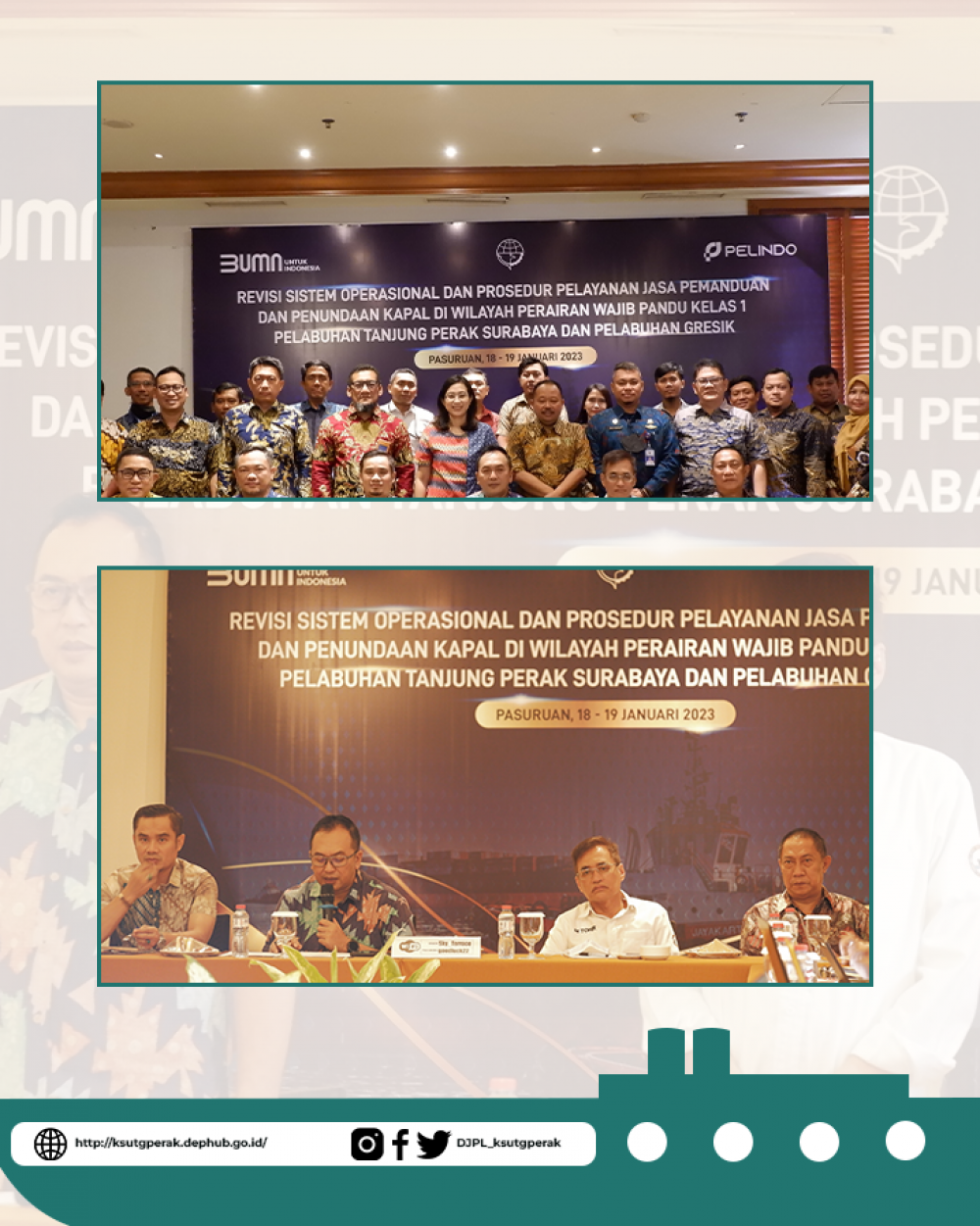 Revisi Sistem Operasional dan Prosedur (Sispro) Pelayanan Jasa Pemanduan dan Penundaan Kapal di Wilayah Perairan Wajib Pandu Kelas I Pelabuhan Tanjung Perak dan Pelabuhan Gresik