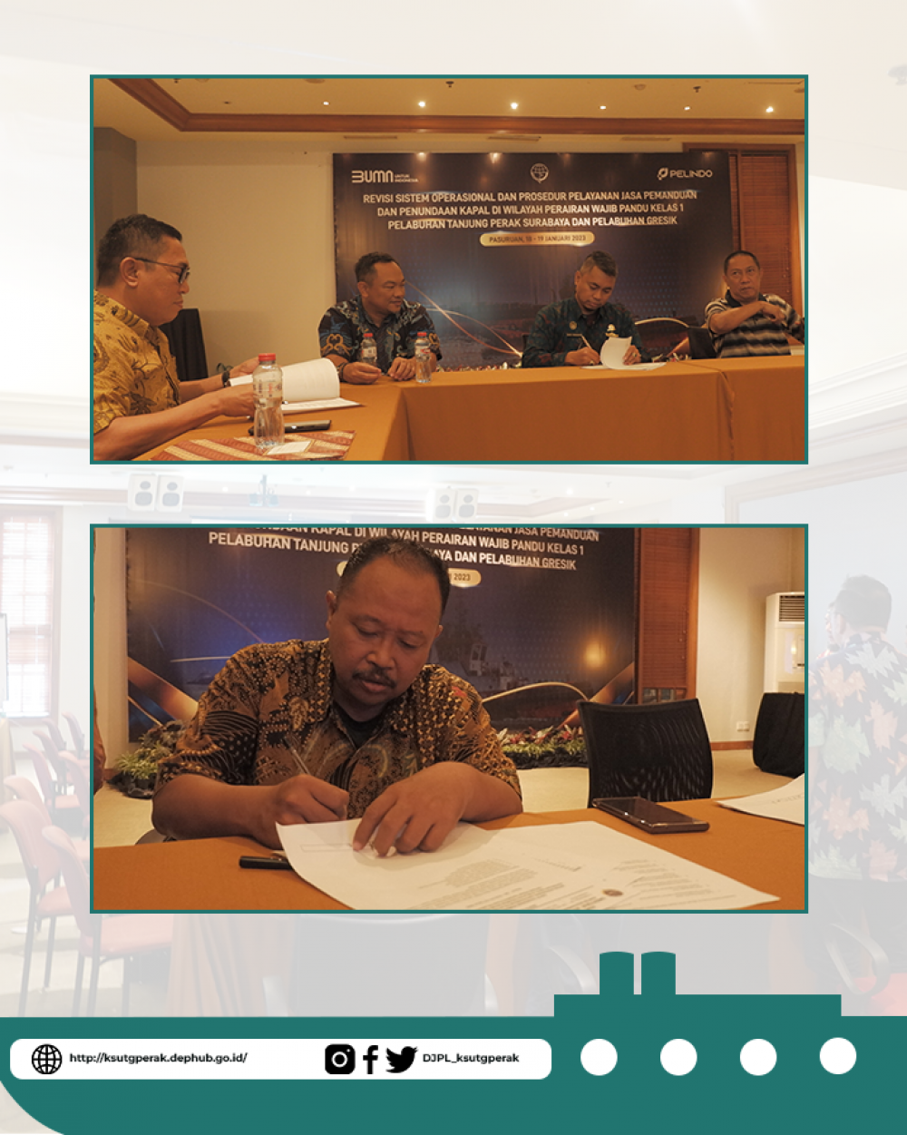 Revisi Sistem Operasional dan Prosedur (Sispro) Pelayanan Jasa Pemanduan dan Penundaan Kapal di Wilayah Perairan Wajib Pandu Kelas I Pelabuhan Tanjung Perak dan Pelabuhan Gresik