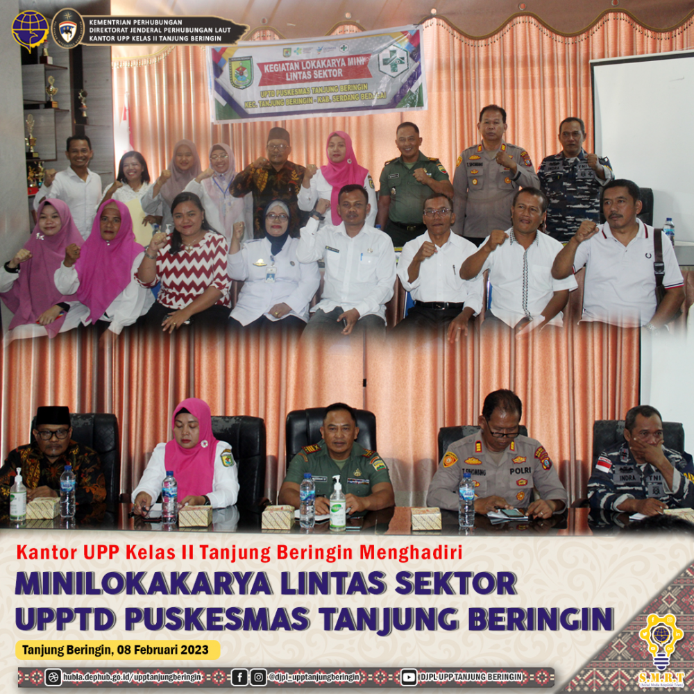Kantor UPP Kelas II Tanjung Beringin Menghadiri Kegiatan Minilokakarya Lintas Sektor UPPTD Puskesmas Tanjung Beringin