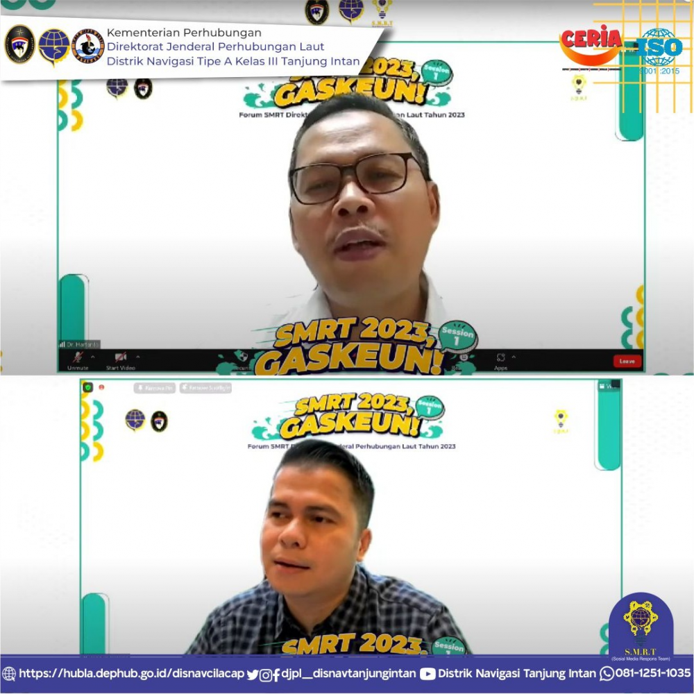 Forum SMRT Direktorat Jenderal Perhubungan Laut Tahun 2023 (Sesi I)