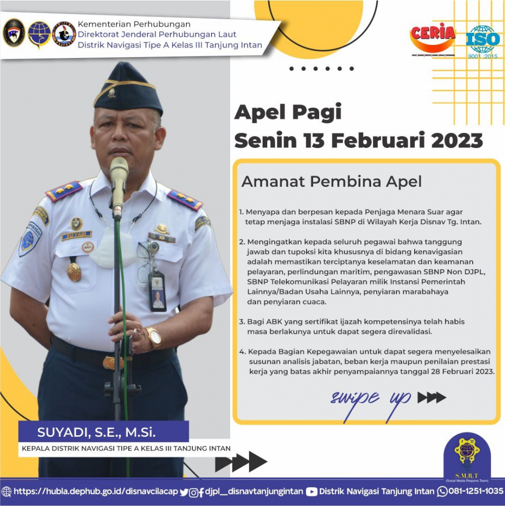 Apel Pagi Distrik Tanjung Intan