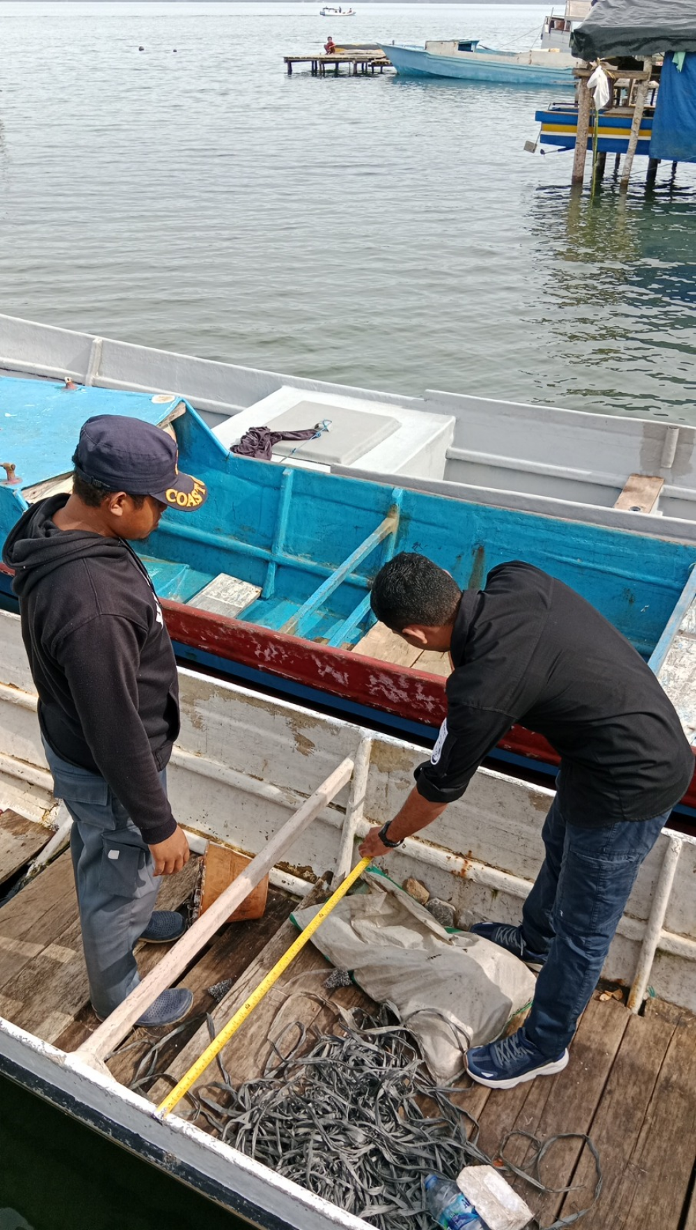 KANTOR UPP BABANG LAKUKAN PENGUKURAN KAPAL NELAYAN PANAMBOANG