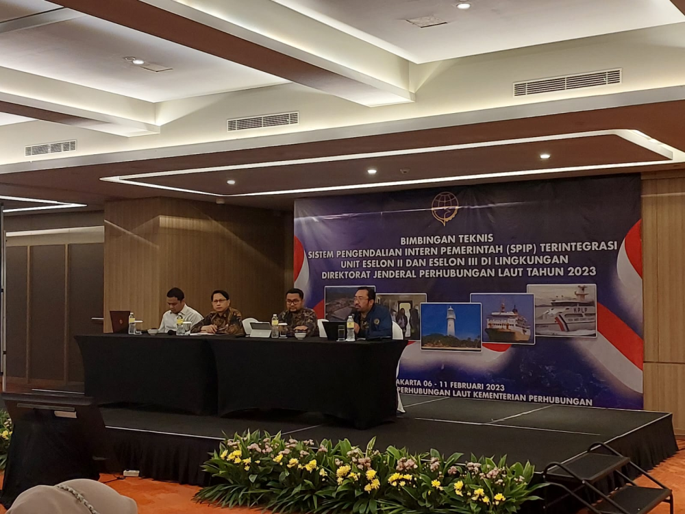 Kantor Otoritas Pelabuhan Utama Makassar menghadiri Bimtek SPIP Terintegrasi 2023