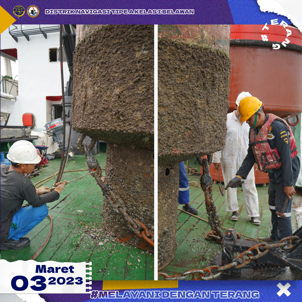 Penggantian dan Updating Posisi Koordinat Pelampung Suar No.4 DSI-250 di Alur Pelabuhan Pangkalan Susu, Kabupaten Langkat, Sumatera Utara