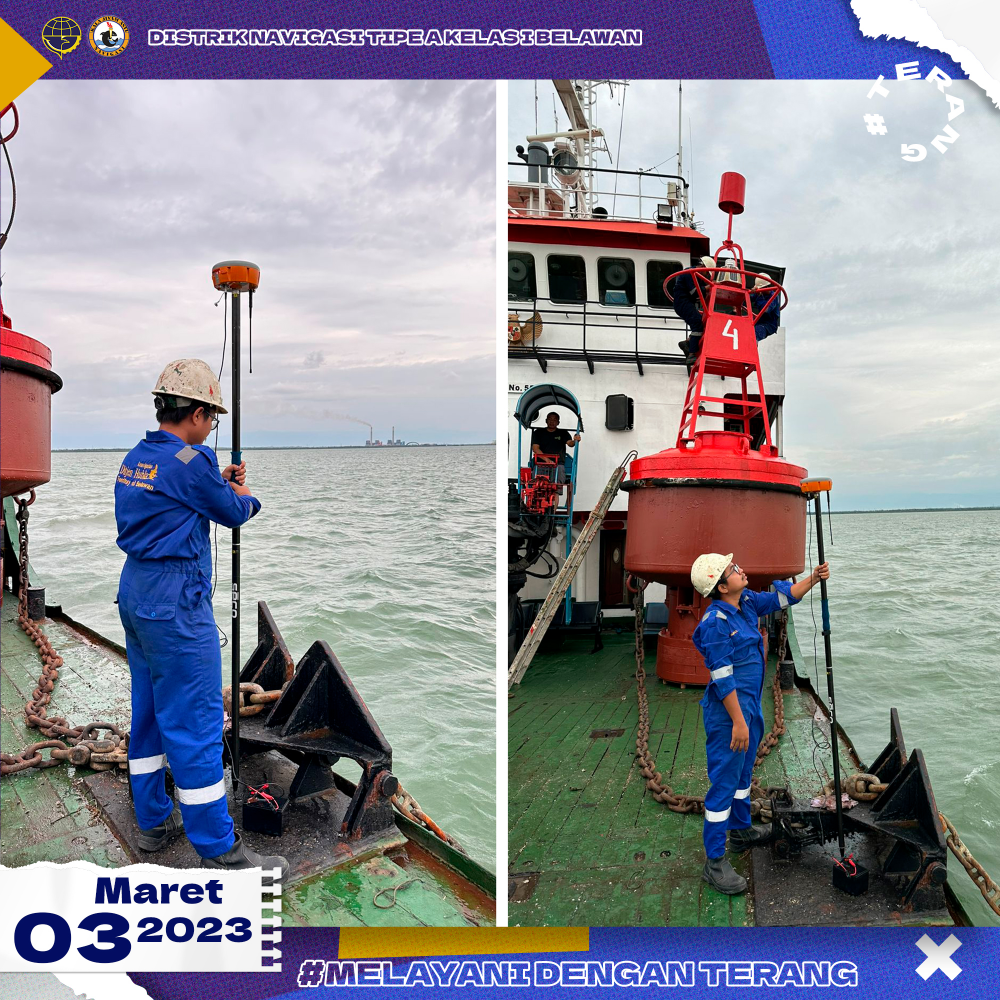 Penggantian dan Updating Posisi Koordinat Pelampung Suar No.4 DSI-250 di Alur Pelabuhan Pangkalan Susu, Kabupaten Langkat, Sumatera Utara