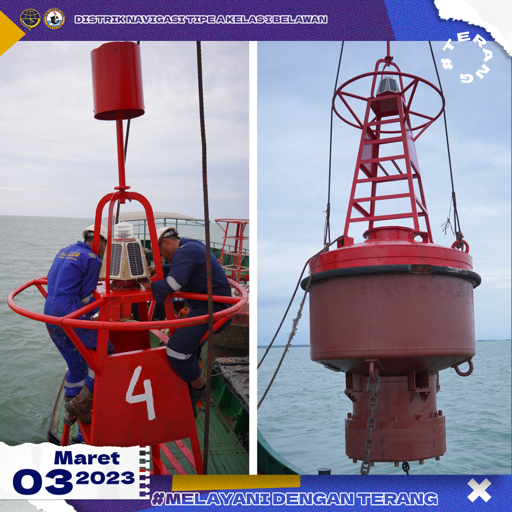 Penggantian dan Updating Posisi Koordinat Pelampung Suar No.4 DSI-250 di Alur Pelabuhan Pangkalan Susu, Kabupaten Langkat, Sumatera Utara