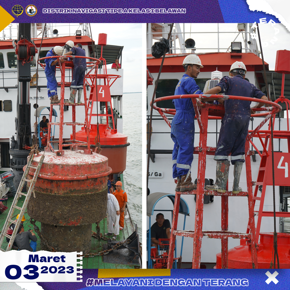Penggantian dan Updating Posisi Koordinat Pelampung Suar No.4 DSI-250 di Alur Pelabuhan Pangkalan Susu, Kabupaten Langkat, Sumatera Utara