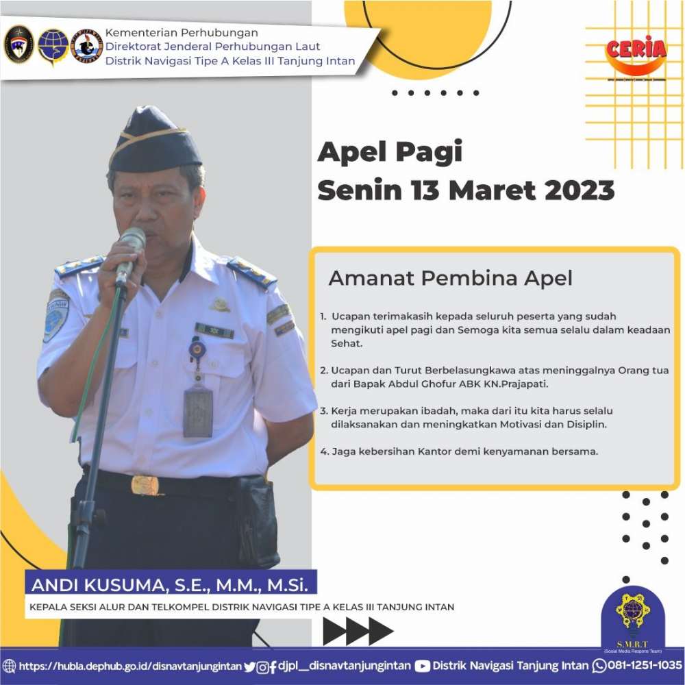 Apel Pagi Distrik Tanjung Intan
