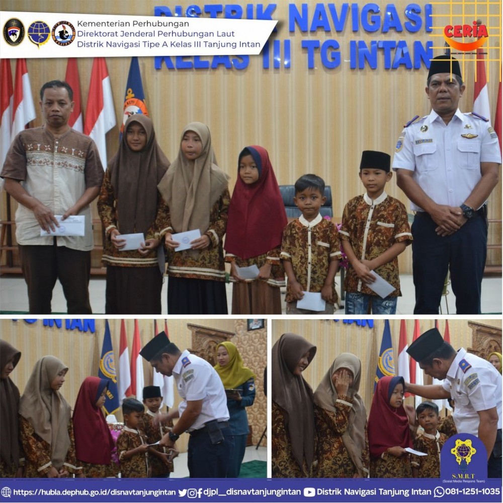 Sambut Bulan Suci Ramadhan 1444 H&nbsp; Distrik Navigasi Tipe A Kelas III Tanjung Intan Gelar Siraman Rohani dan Santunan Kepada Anak Yatim