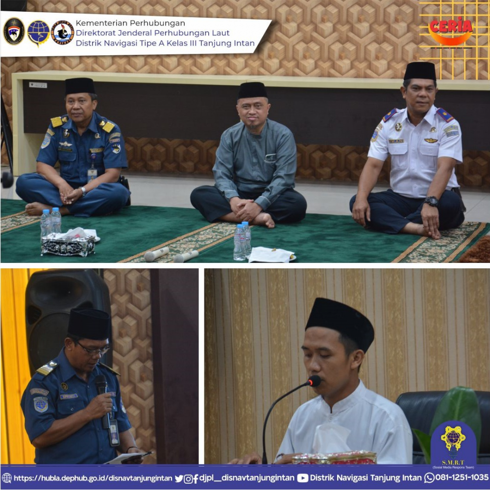 Sambut Bulan Suci Ramadhan 1444 H&nbsp; Distrik Navigasi Tipe A Kelas III Tanjung Intan Gelar Siraman Rohani dan Santunan Kepada Anak Yatim