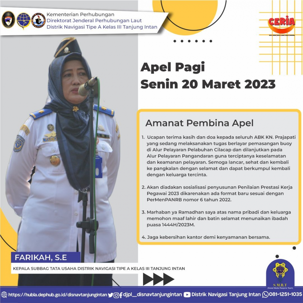 Apel Pagi Distrik Tanjung Intan