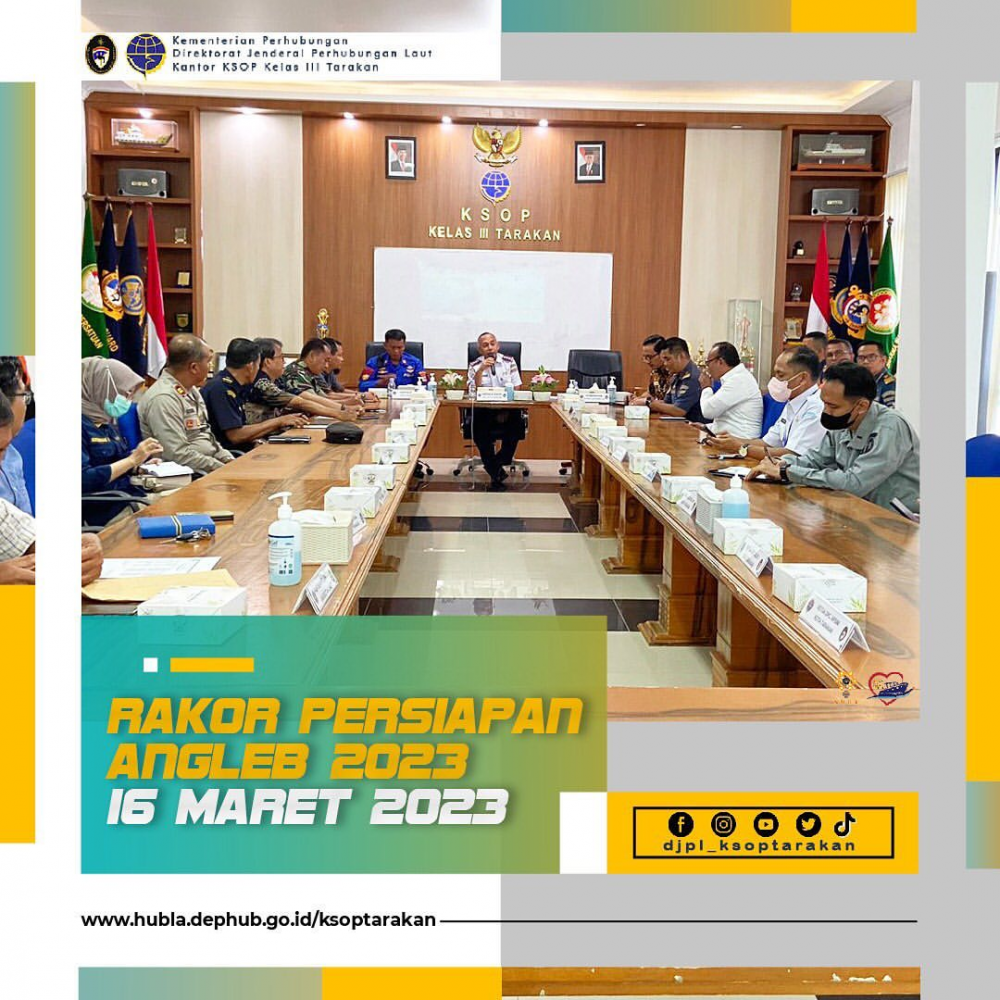 Rapat Koordinasi Persiapan Angkutan Laut lebaran Tahun 2023