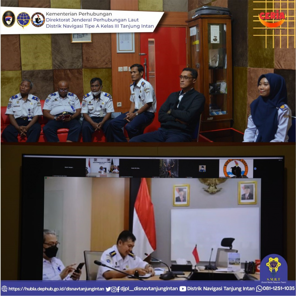 Koordinasi terkait Rencana Kerja Pokja Pelaksanaan Evaluasi Mandiri ( Self Assesment) Penerapan Monitoring Pergerakan Kapal,Pemanduan dan Penundaan kapal di Pelabuhan