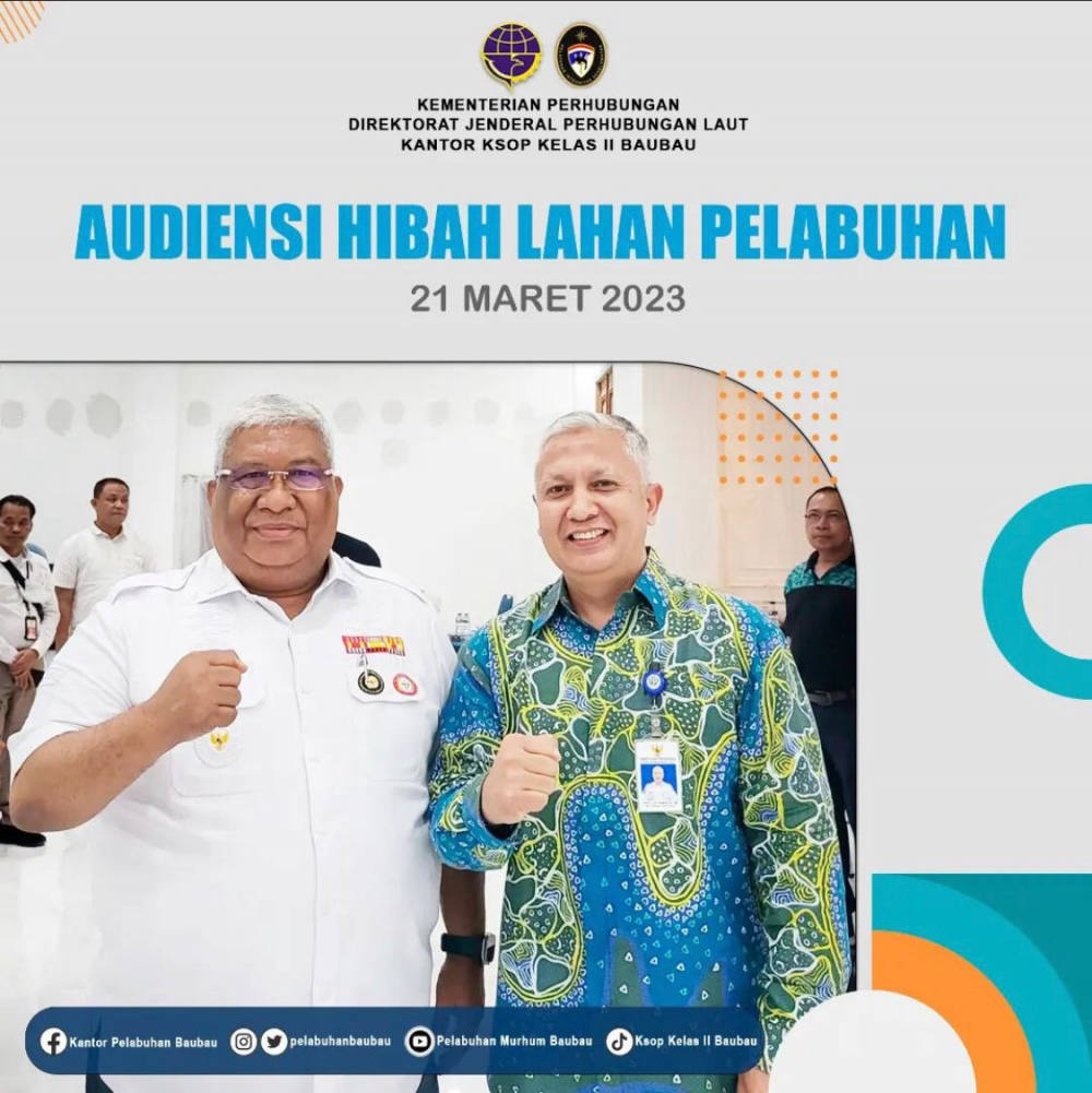 AUDENSI HIBAH LAHAN PELABUHAN