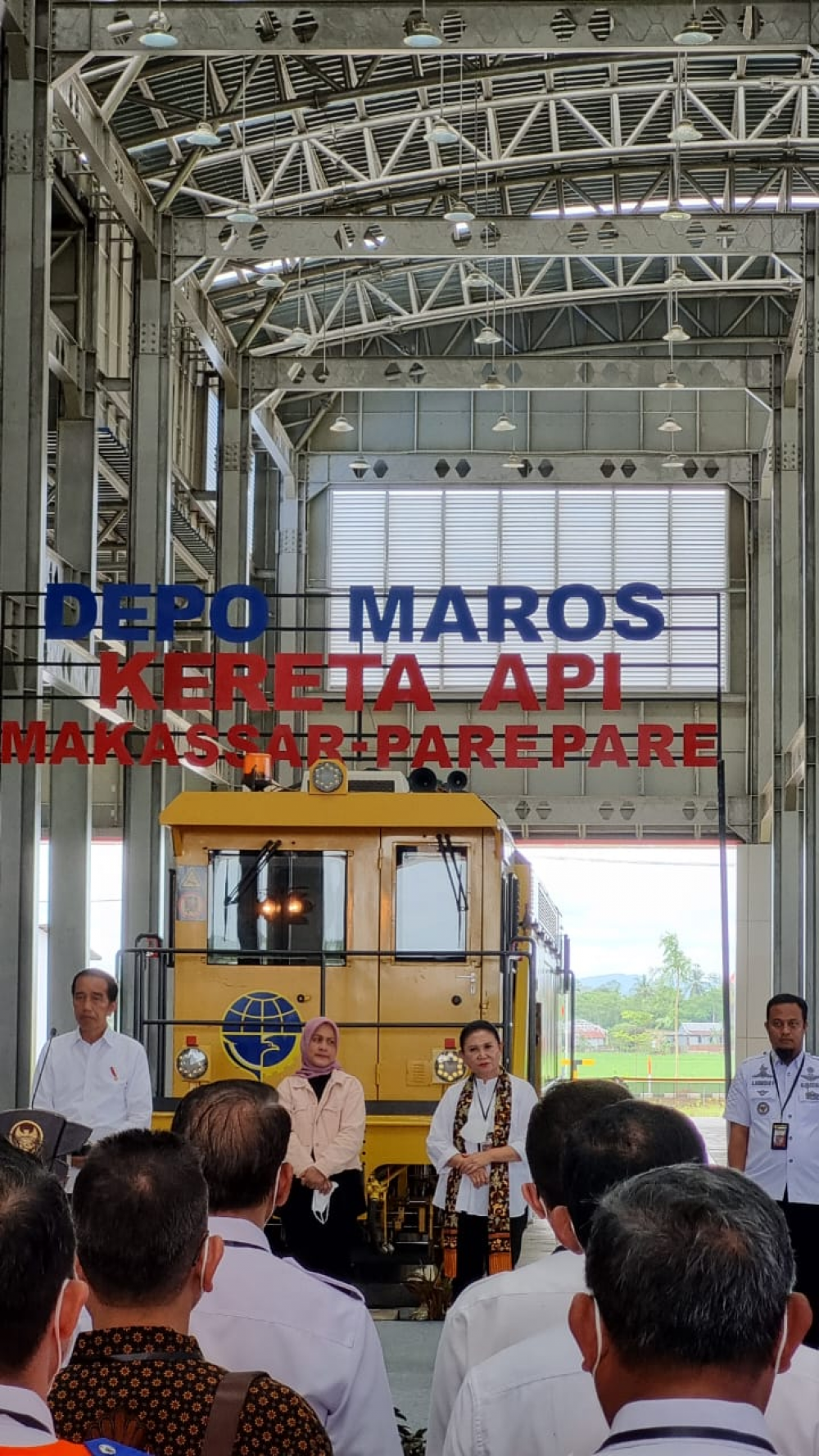 Peresmian Kereta Api Sulsel oleh Presiden Joko Widodo