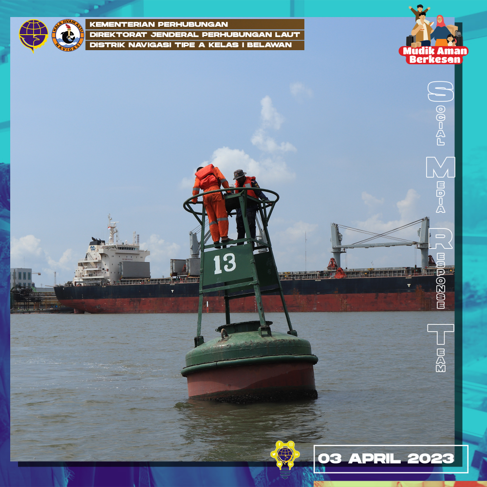 Pemeriksaan Kehandalan SBNP Alur Pelayaran Pelabuhan Belawan