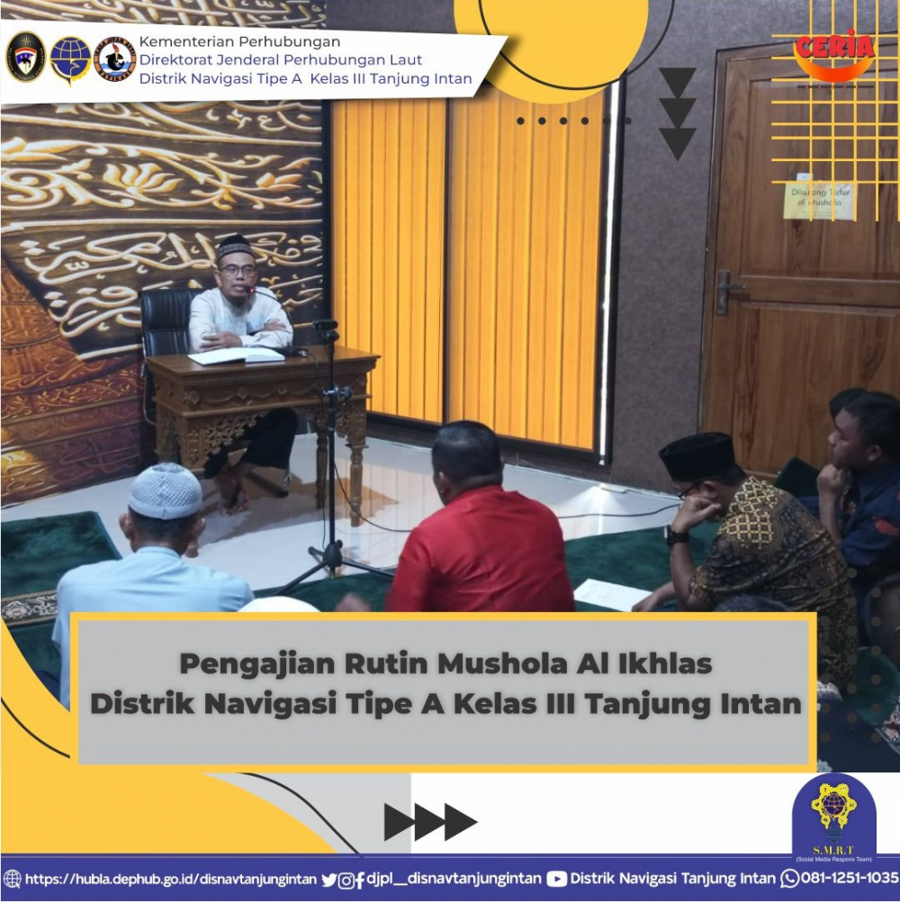 Kegiatan kajian ramadhan Kantor Distrik Navigasi Tipe A Kelas III Tanjung Intan