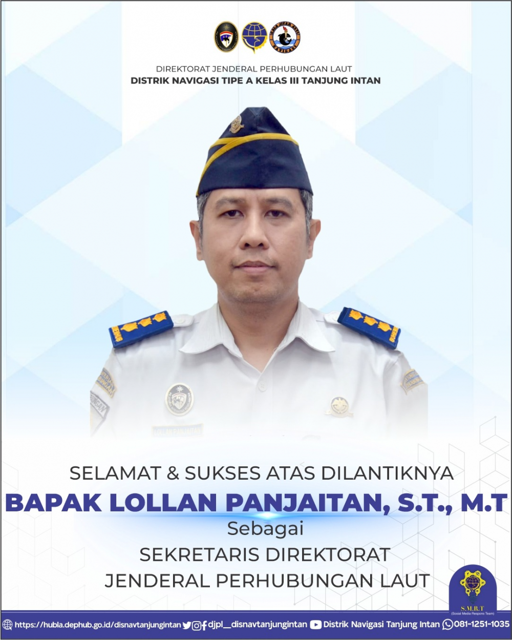 Selamat atas dilantiknya Bapak Lollan Panjaitan, S.T, M.T.