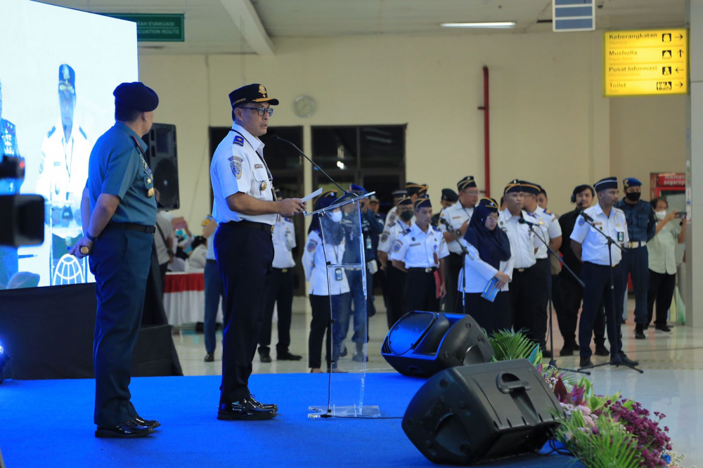 SIAP HADAPI ANGKUTAN LEBARAN, KEMENHUB GELAR APEL KESIAGAAN PEMBUKAAN POSKO ANGKUTAN LAUT