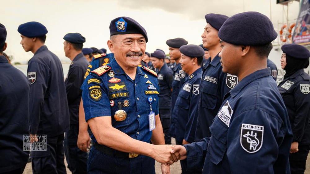 KEMENHUB GELAR APEL PASUKAN PENGAMANAN ANGKUTAN LAUT LEBARAN 2023