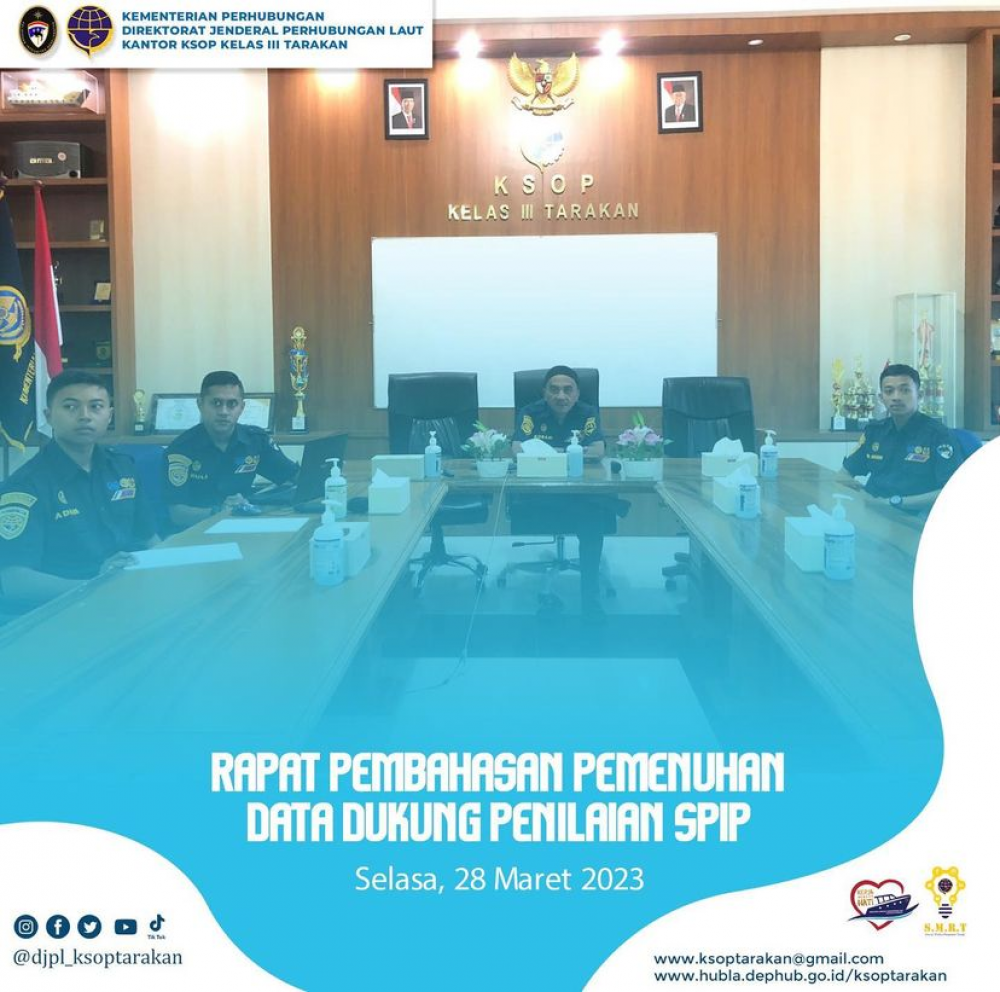 RAPAT PEMBAHASAN PEMENUHAN DATA DUKUNG PENILAIAN SPIP