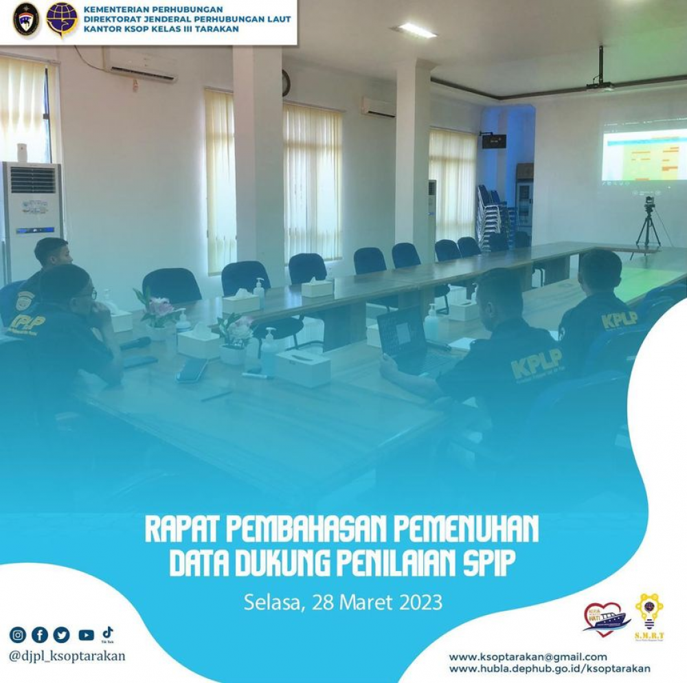 RAPAT PEMBAHASAN PEMENUHAN DATA DUKUNG PENILAIAN SPIP