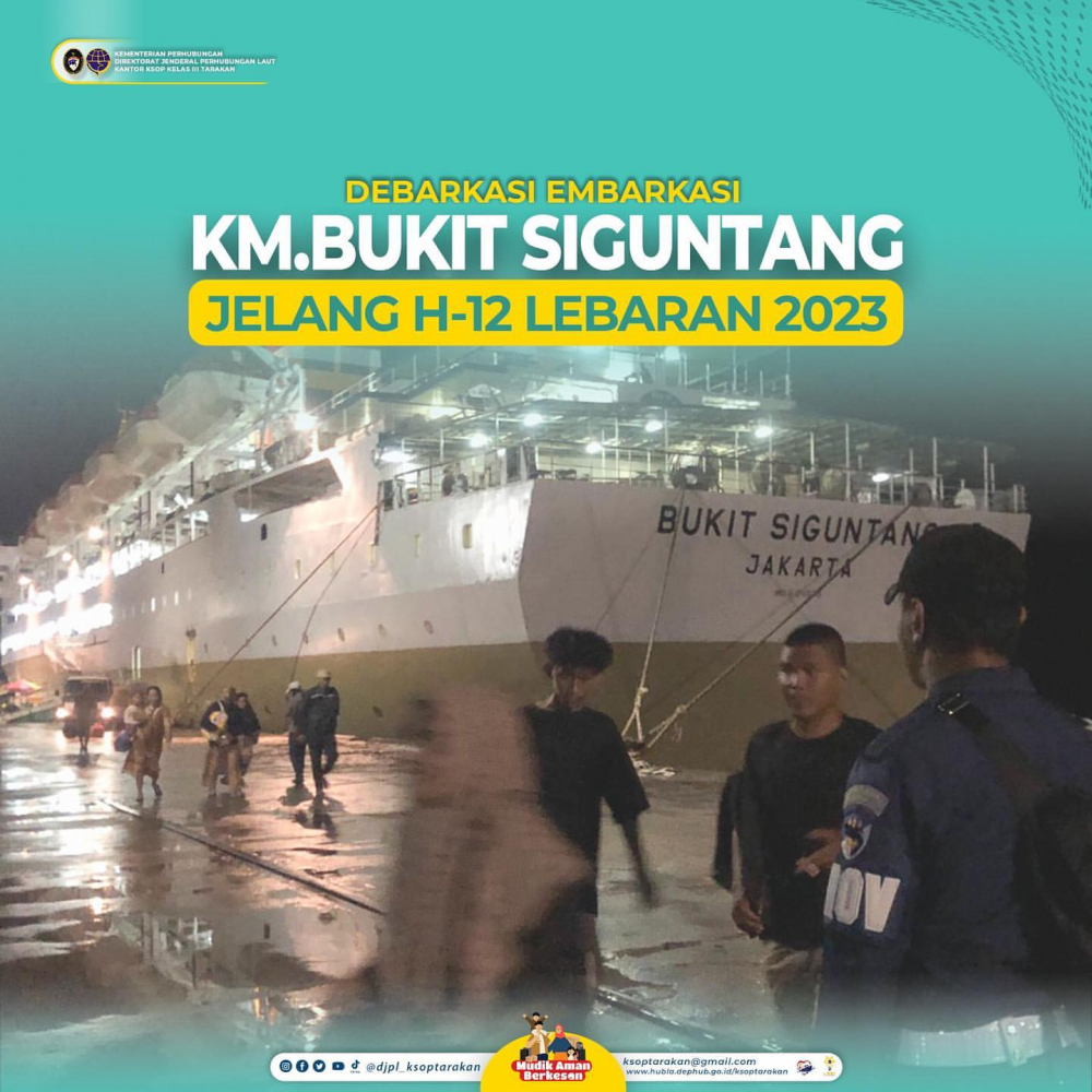DEMBARKASI EMBARKASI KM. BUKIT SIGUNTANG